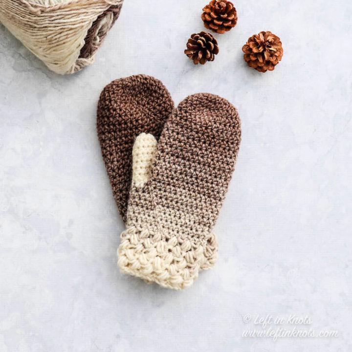 Crochet Coffee Bean Mittens