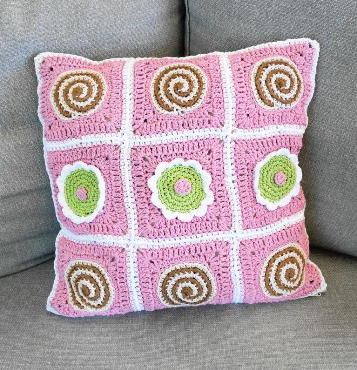 Crochet Coffee Break Pillow