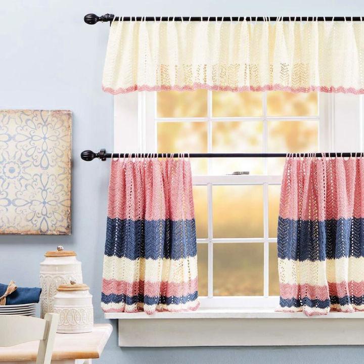 Crochet Farmhouse Cotton Curtains