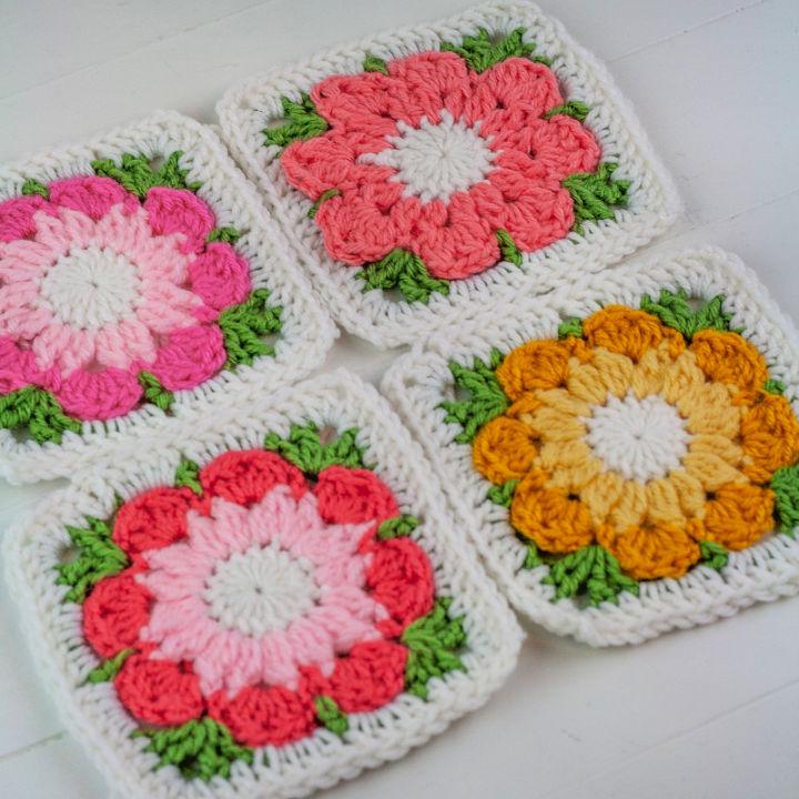 Crochet Flower Granny Square