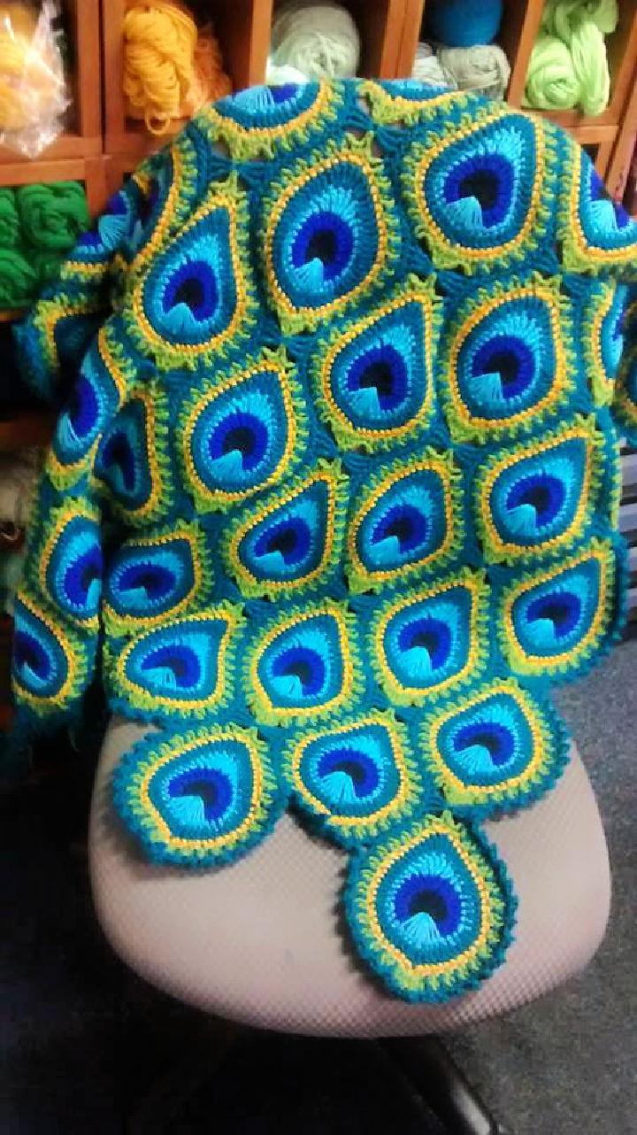 Crochet Java Peacock Afghan