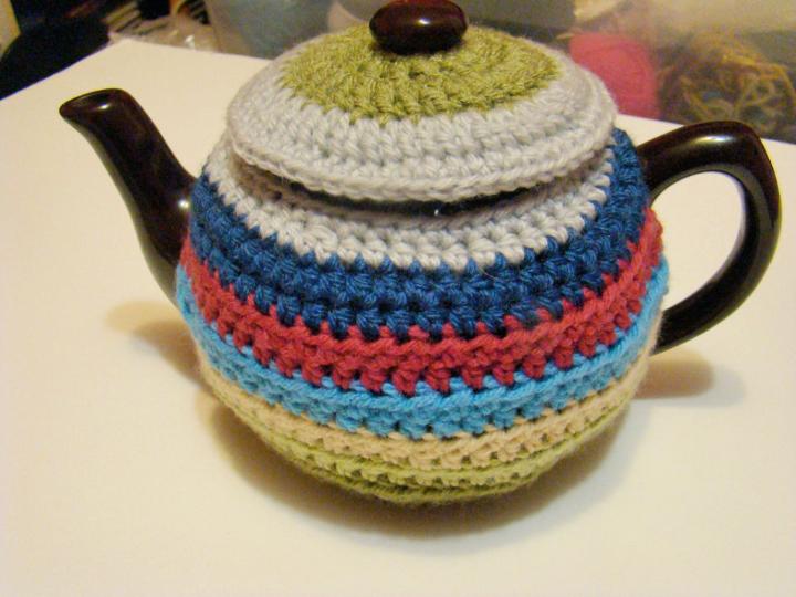 Crochet Scrap Happy Tea Cozy