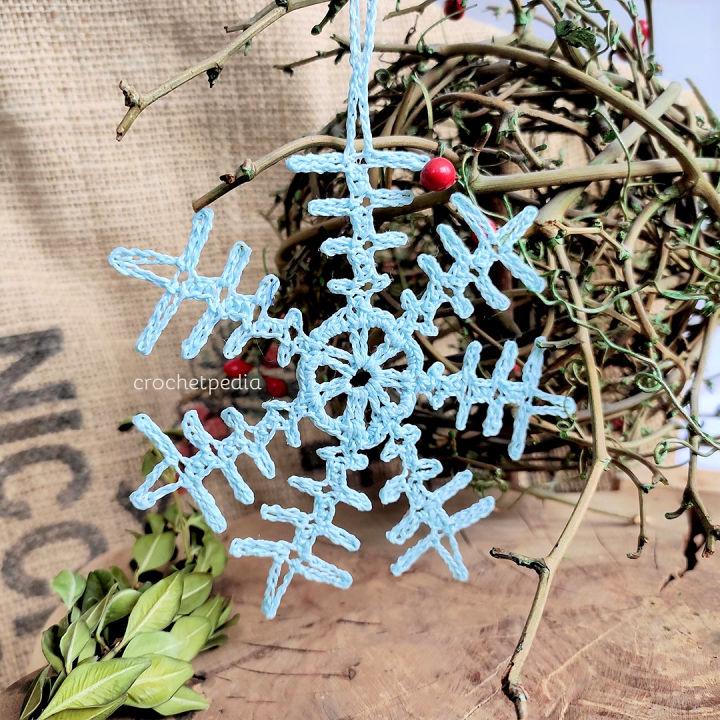 Crochet Winter Crystal Snowflake