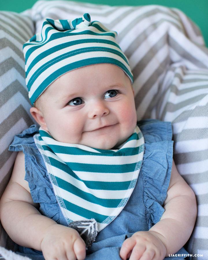 DIY Baby Bib and Hat