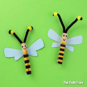 DIY Clothespin Bee