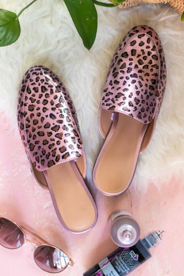 DIY Leopard Print Shoes