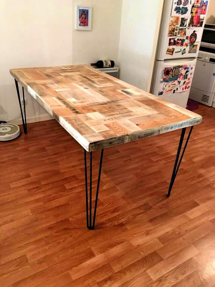 25 Diy Pallet Dining Tables Updated, Pallet Dining Table Ideas