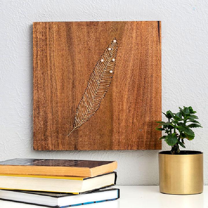 DIY Wood and Wire Wall Art