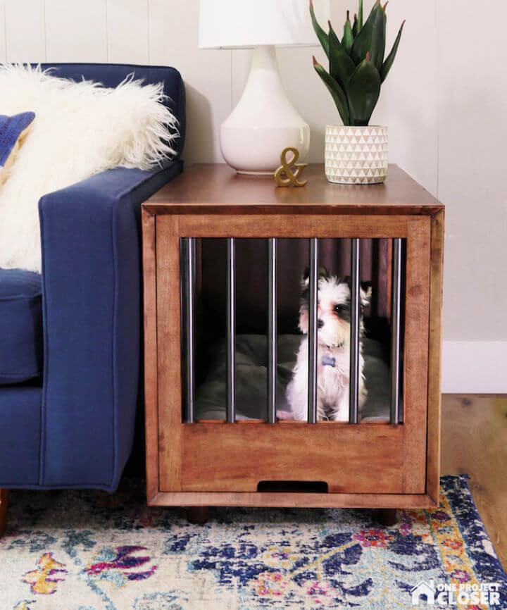 Dog Crate End Table DIY