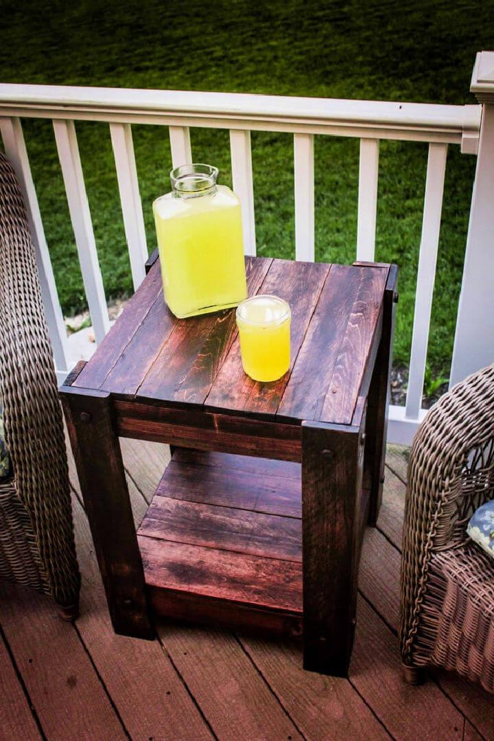End Table from Pallets