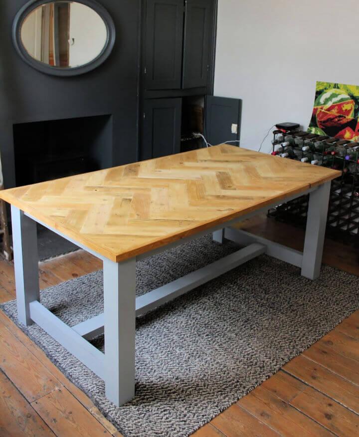 Farmhouse Table with Pallet Wood