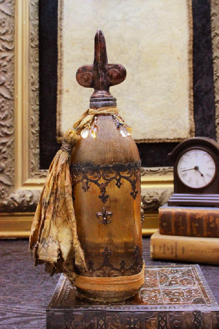 Faux Antique Treasure Bottle
