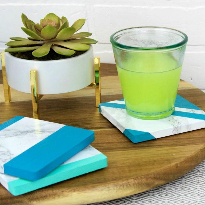 Faux Marble Coasters