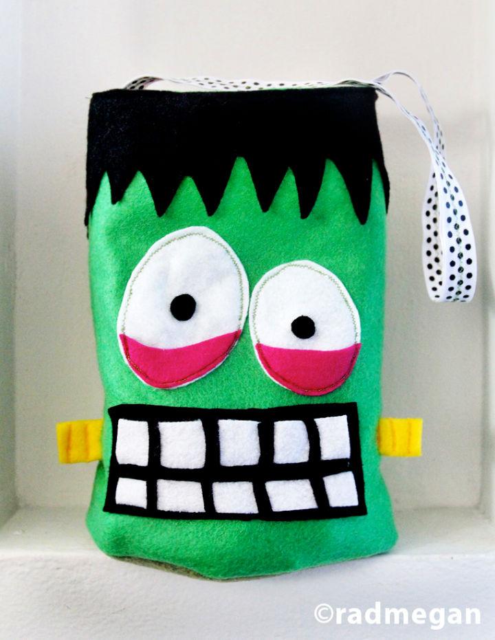 Felt Frankenstein Candy Bag