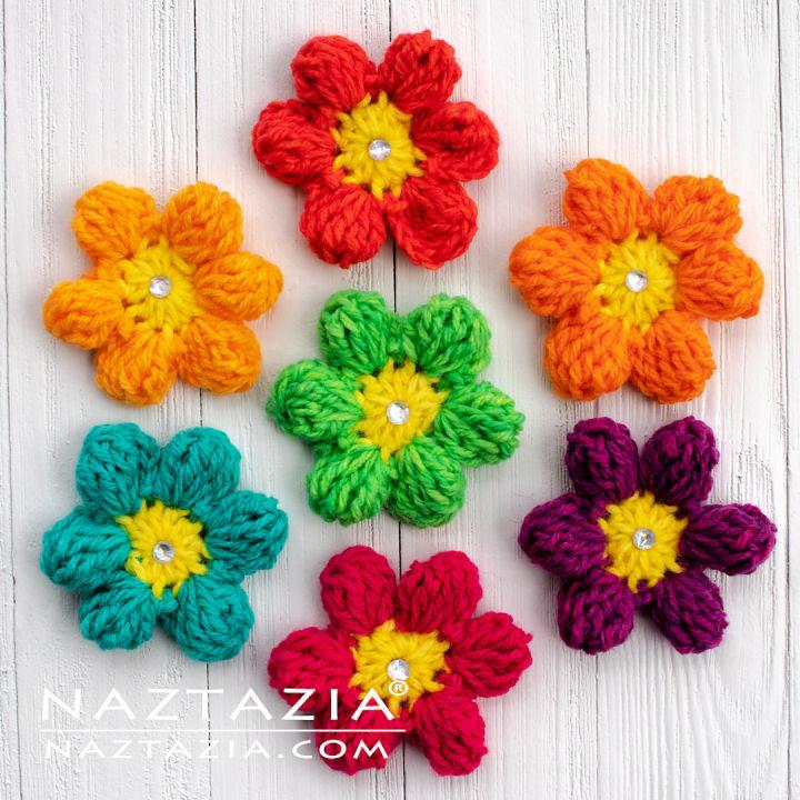 How to Crochet Spring Flower Free Pattern