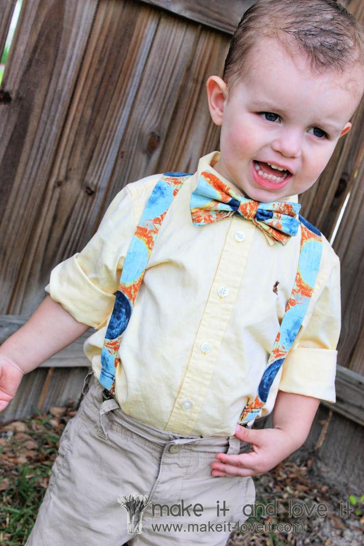 Little Boy Suspenders Sewing Pattern