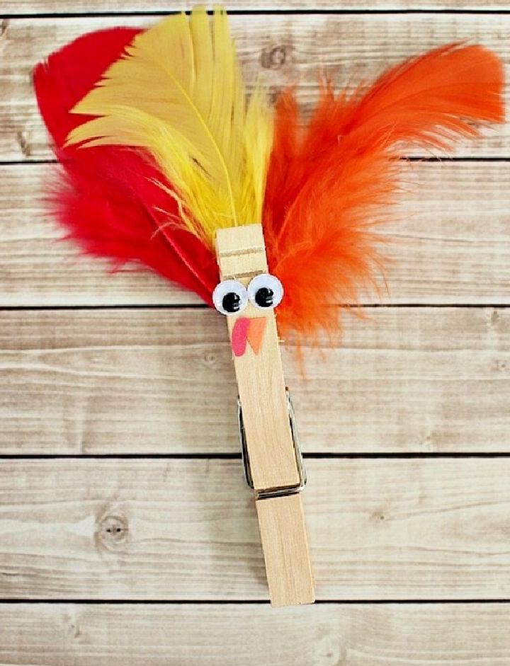 Make Your Own Clothespin Turkey