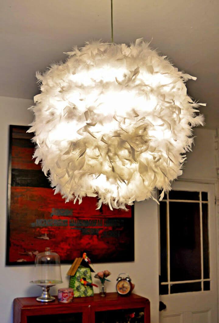 Make a Feather Lampshade
