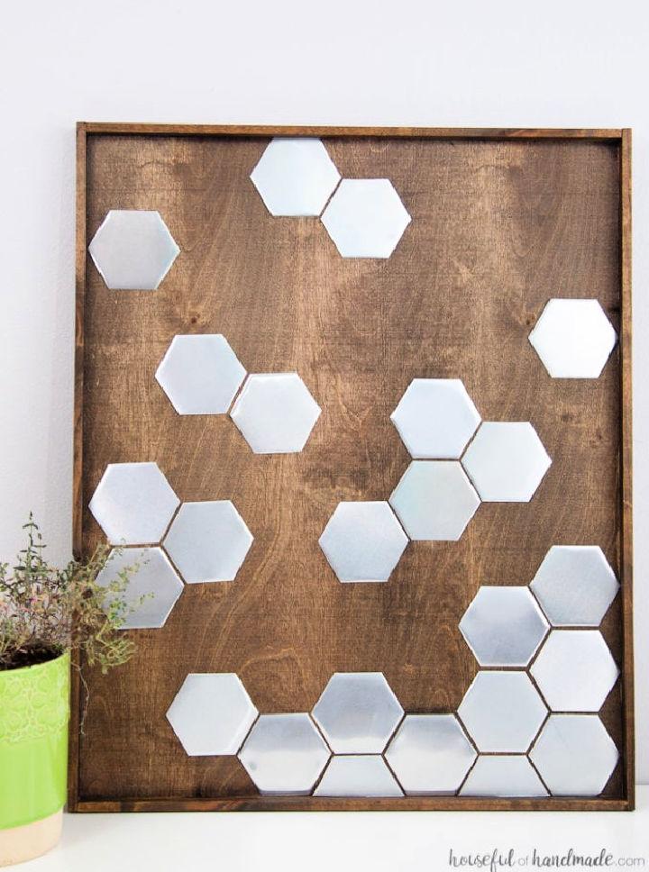 Metal Hexagon Wall Art