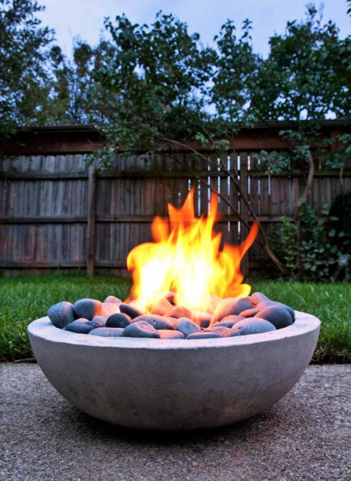 Modern Concrete Fire Pit from Scratch