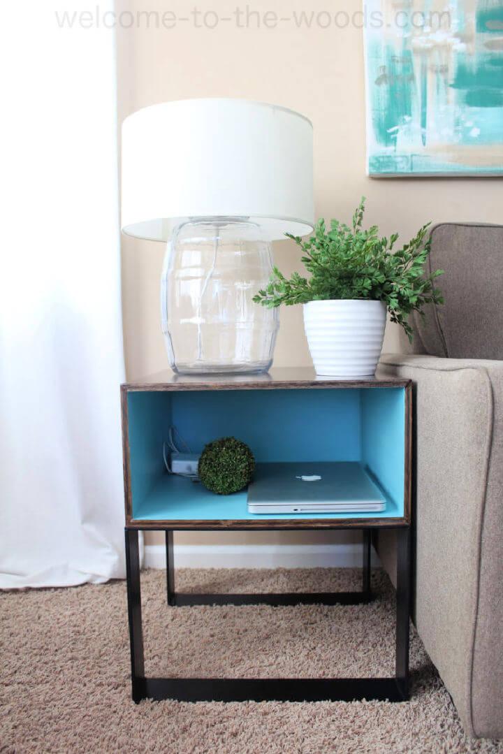 Modern Industrial End Table