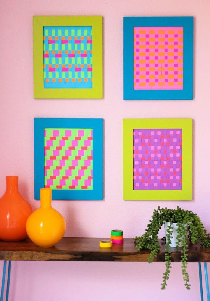 Modern Woven Paper Wall Art