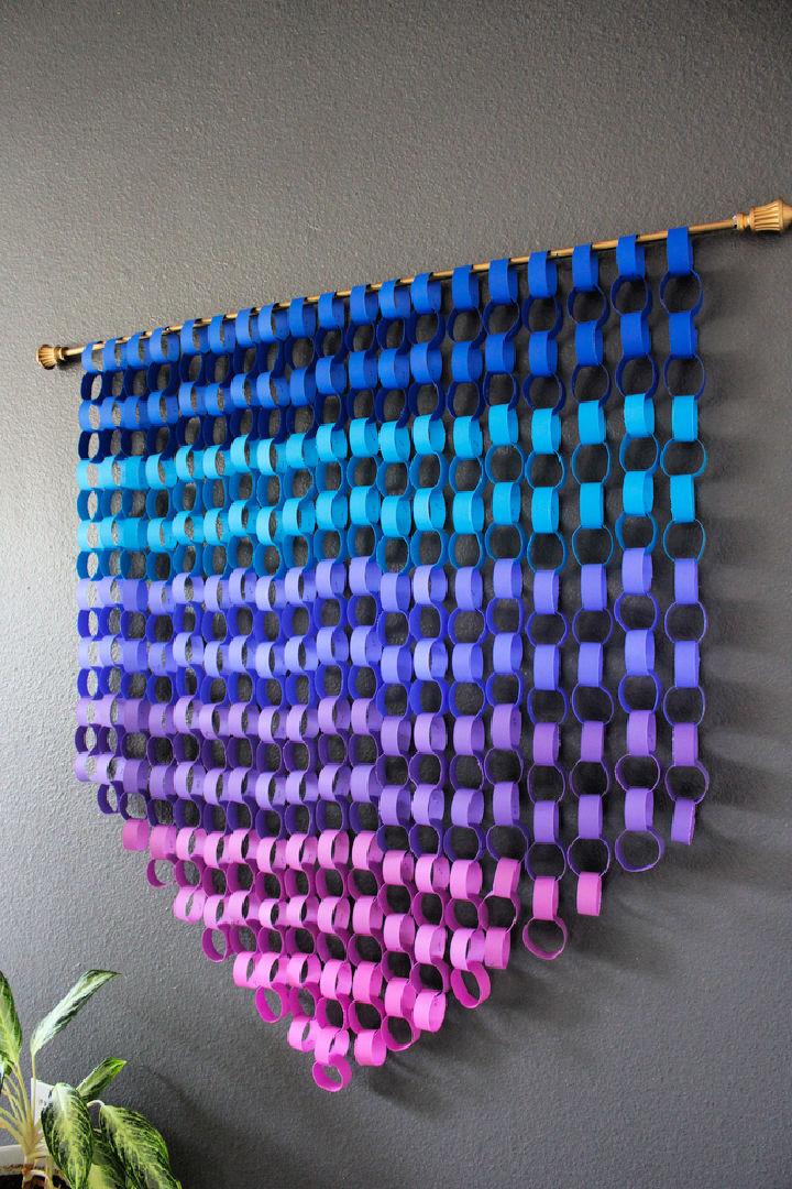 Ombre Paper Chain Wall Art
