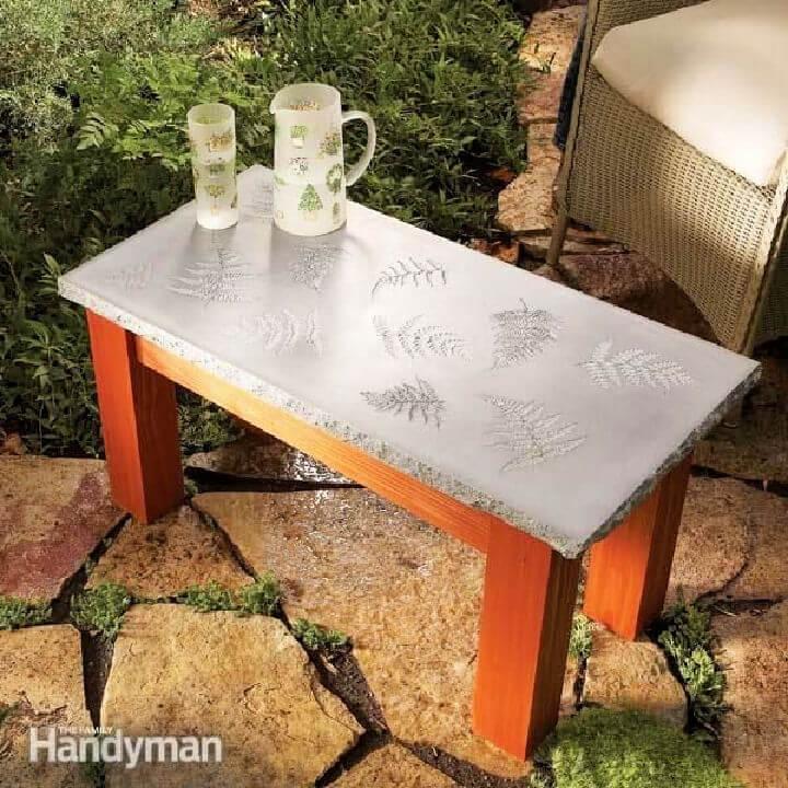 Outdoor Concrete Coffee Table