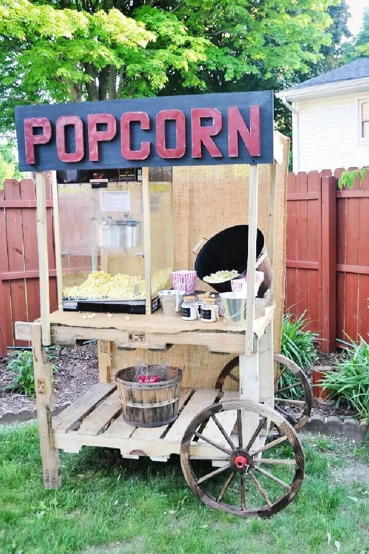 Pallet Popcorn Stand