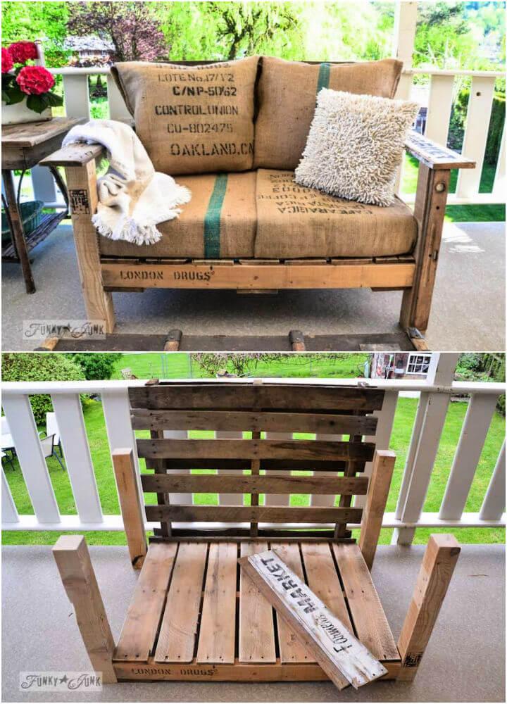 Pallet Wood Patio Chair