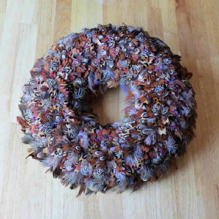 Pheasant Feather Wreath