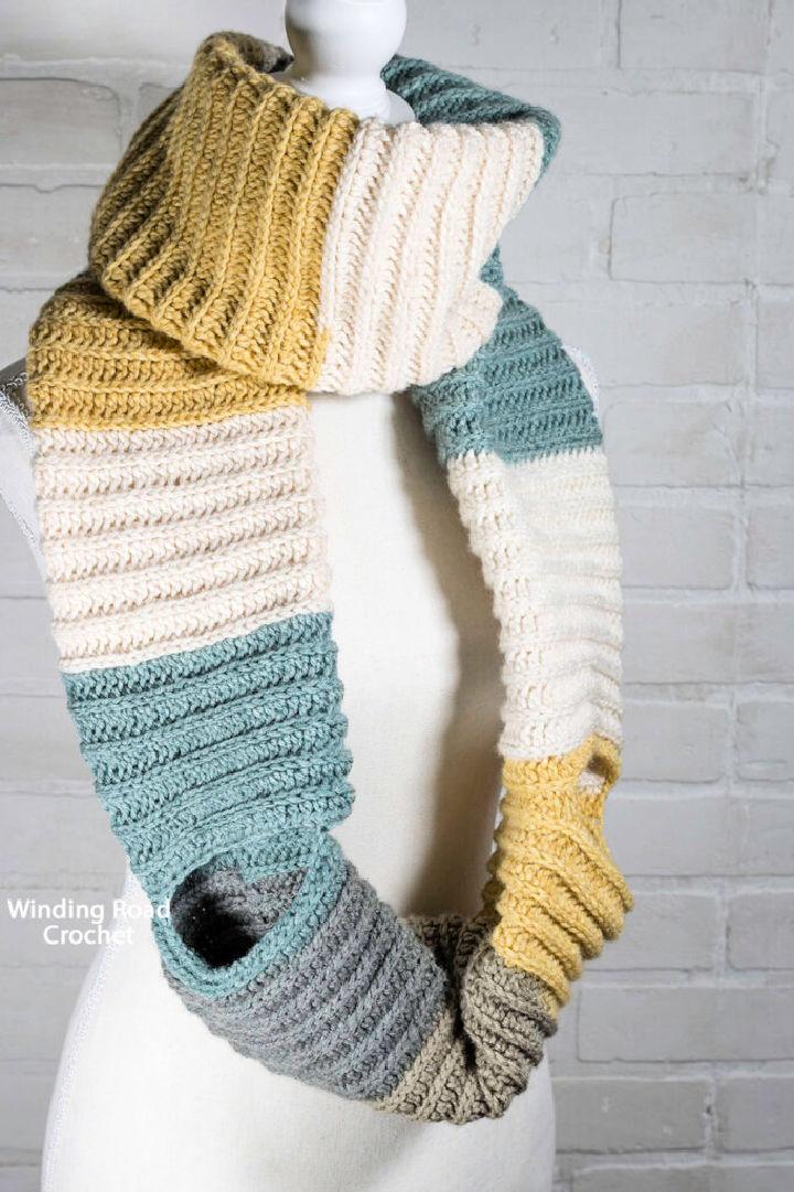 Pocket Infinity Scarf Crochet Pattern