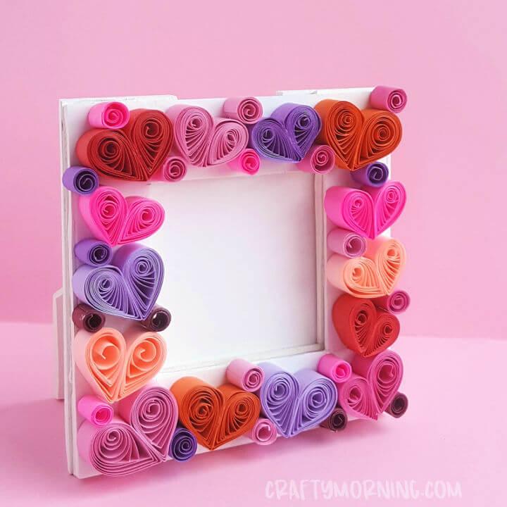Quilled Heart Photo Frame