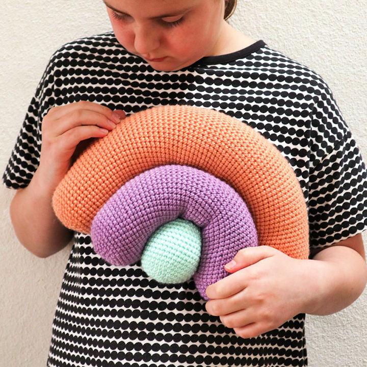 Rainbow Cushion Crochet Pattern