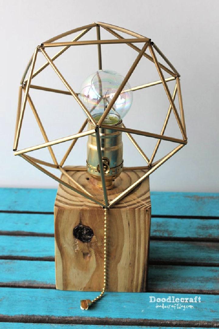 Reclaimed Wood and Wired Lamp Shade
