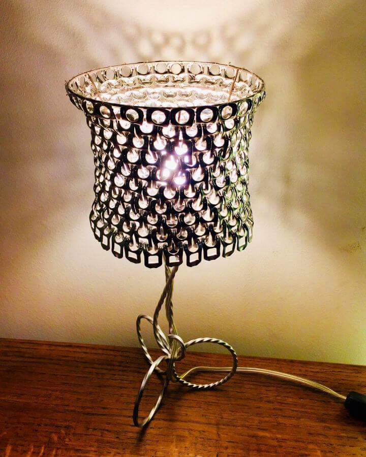 Recycled Soda Pop Tab Lamp