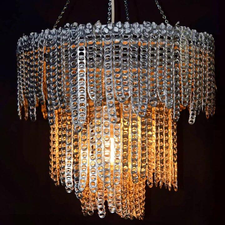 Recycled Soda Tab Chandelier