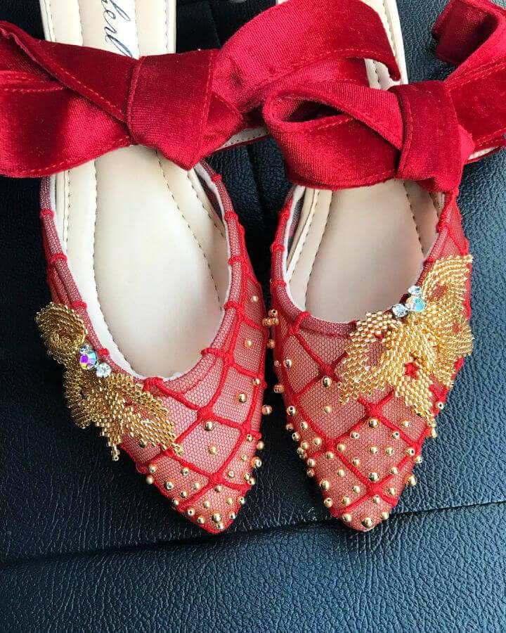 Red and Gold Shoes for Chinese New Year