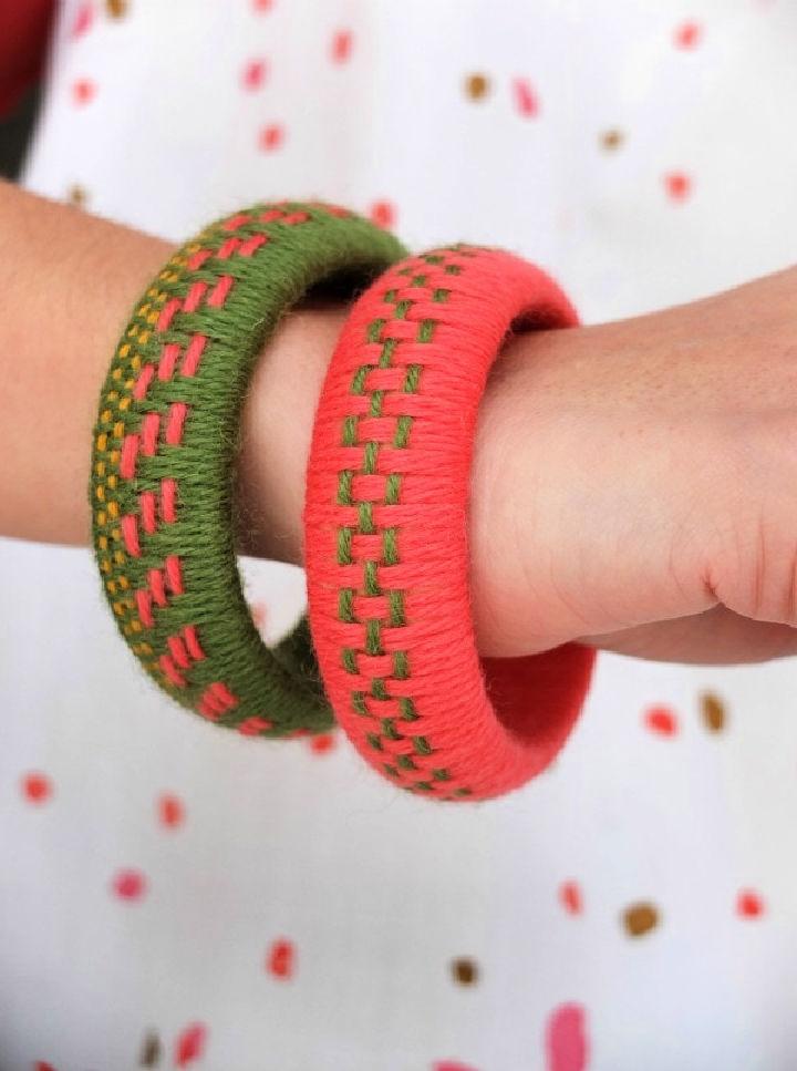 Woven Yarn Bangles 1