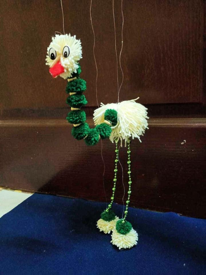 Yarn Walking Bird Puppet