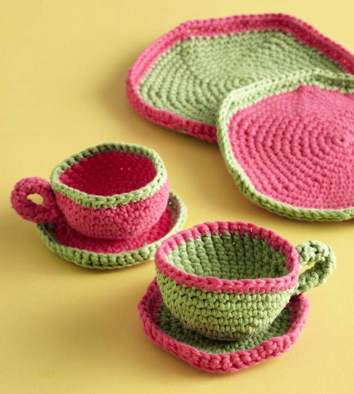 Afternoon Crochet Tea Cup and Saucer Pattern