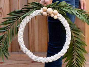 Braided Rope Wreath for Home Decor