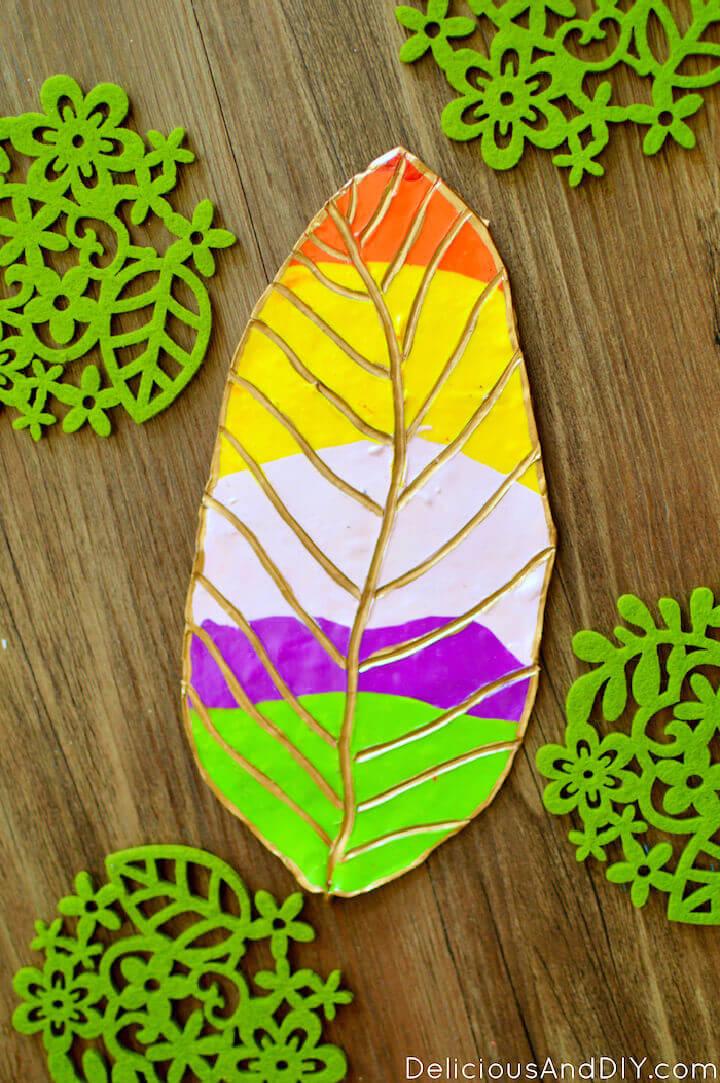Clay Leaf Art Decoration