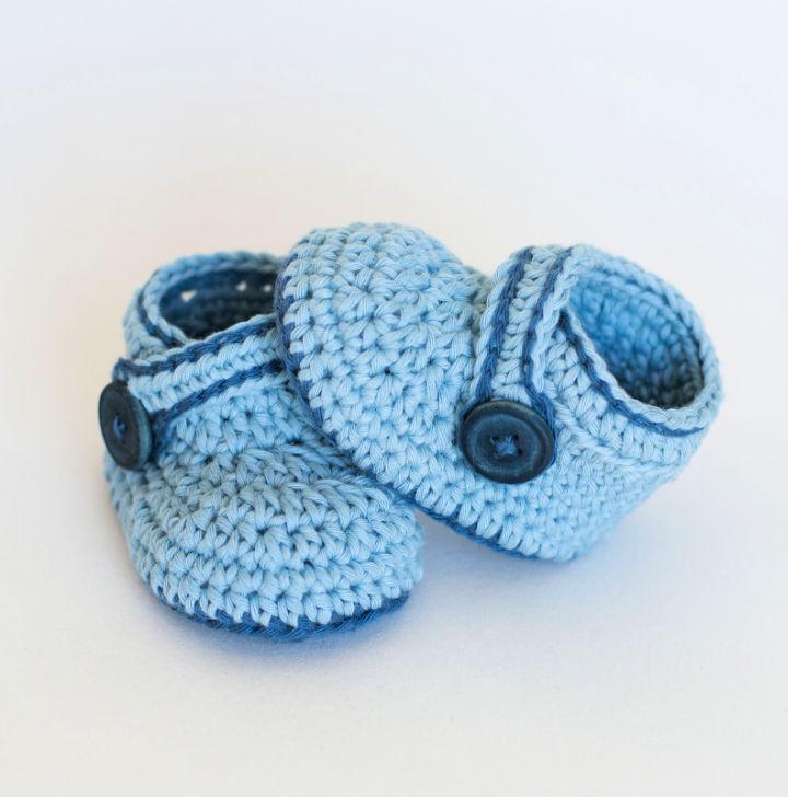 Crochet Blue Whale Baby Booties