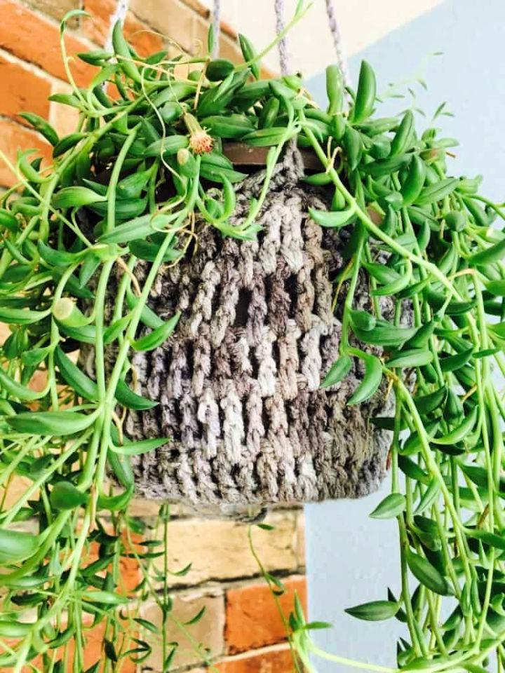 Crochet Ceiling Plant Hanger
