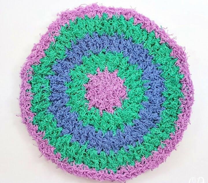 Crochet Circles Cotton Scrubby Dishcloth