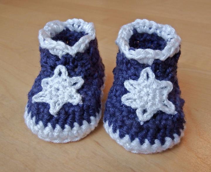 Crochet Icicles Baby Booties
