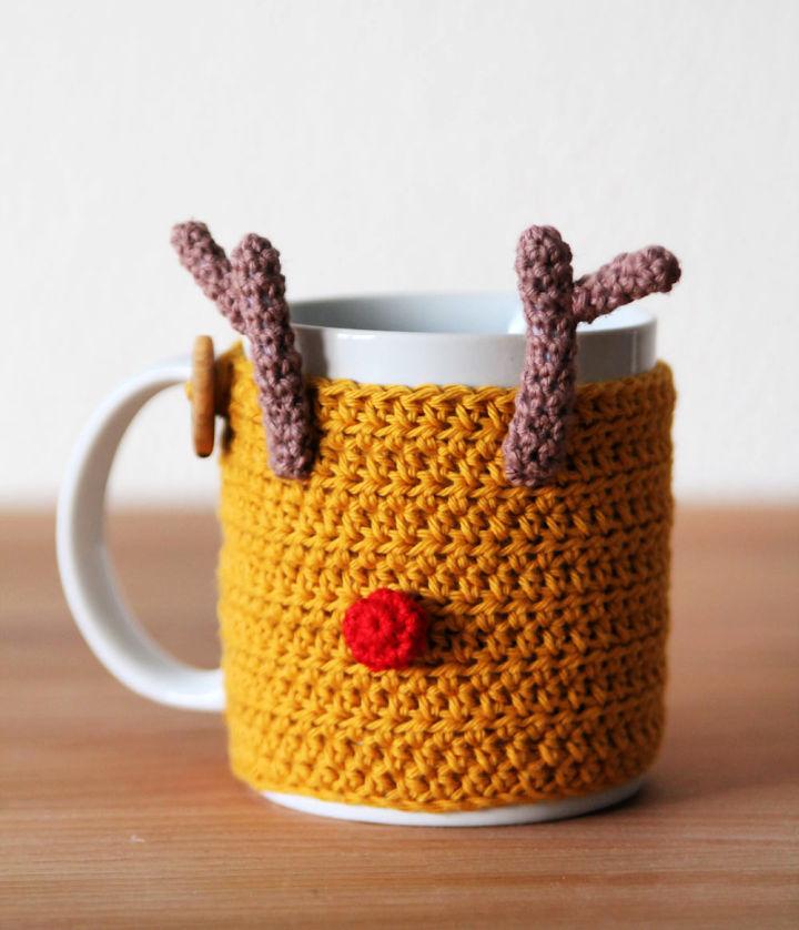 Crochet Reindeer Mug Cozy Pattern