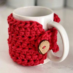 Crochet Stay Home Mug Cozy