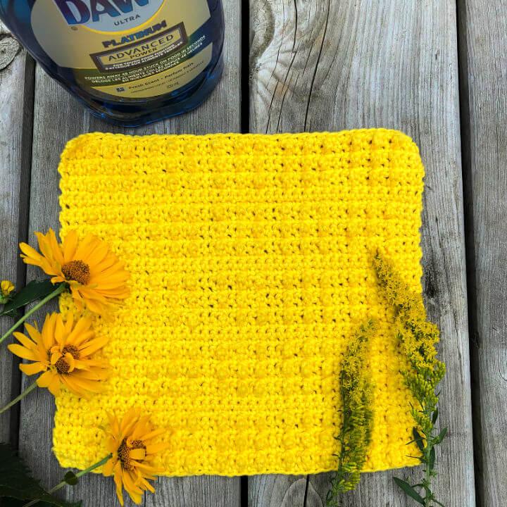 Crochet Studded Dishcloth Pattern